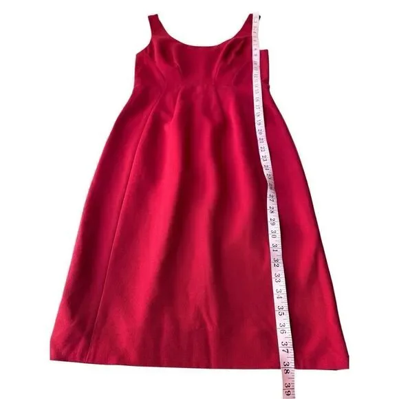 Diane von Furstenberg Red Geovana Sheath Sleeveless Dress Size 2 - Picture 13 of 13